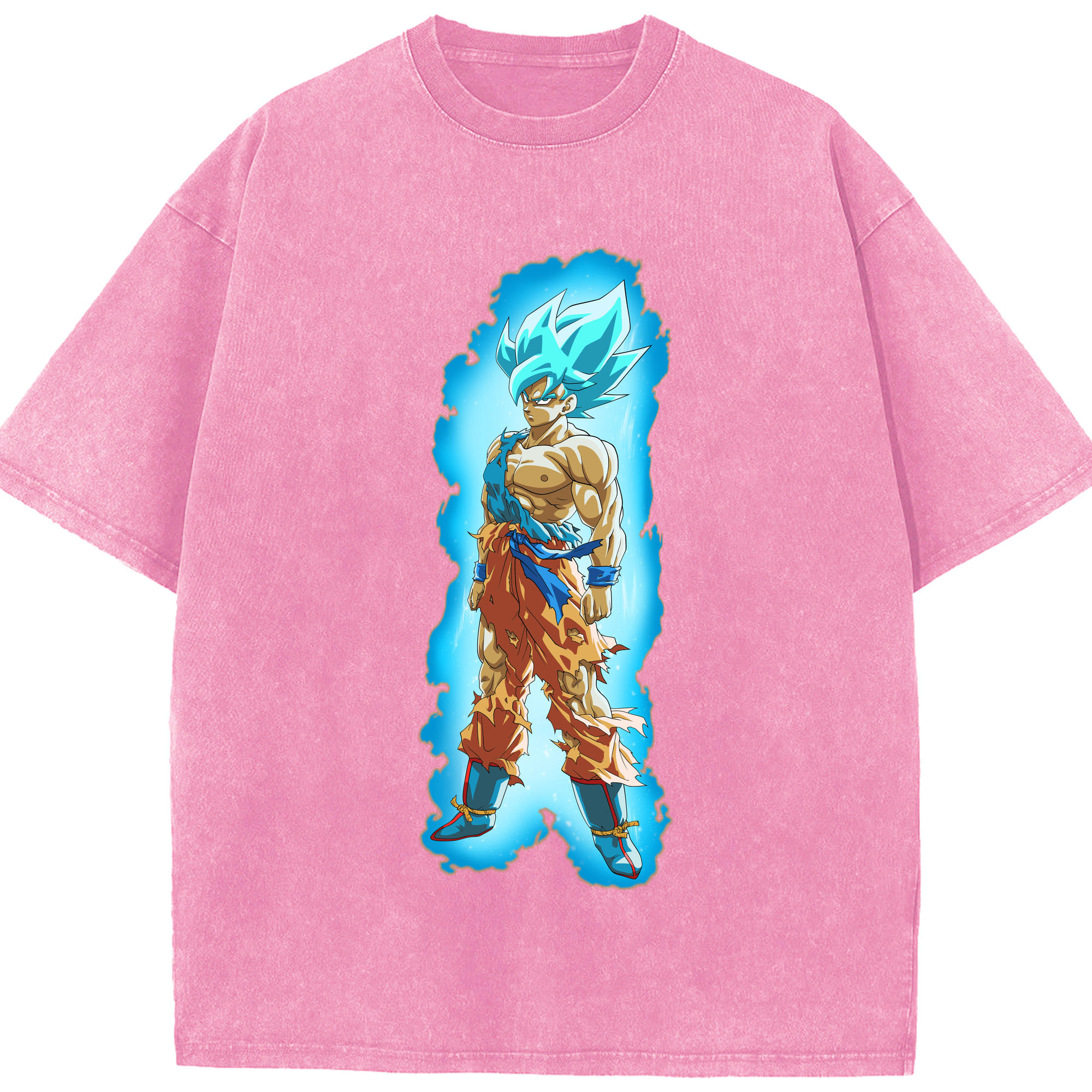 （画像用） ドラゴンボール 孫悟空（そん ごくう）Son Goku カカロット DRAGON BALL Kakarotto 綿100% ヴィンテージ風 半袖Tシャツ（フロントプリント）